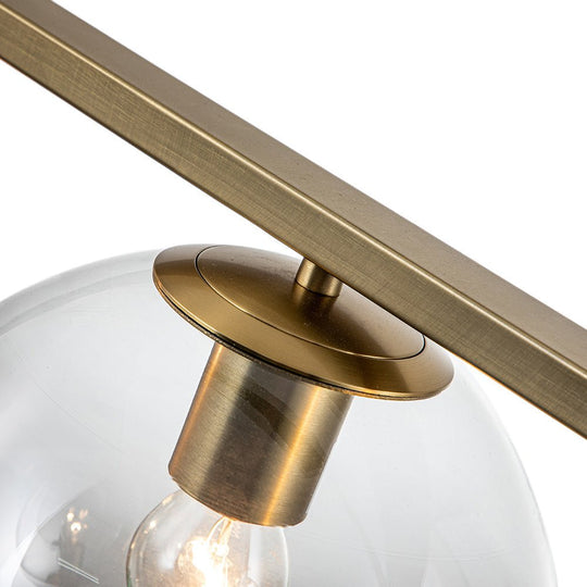 Pendantlightie-Modern 5-Light Glass Globe Linear Pendant Light-Pendants--