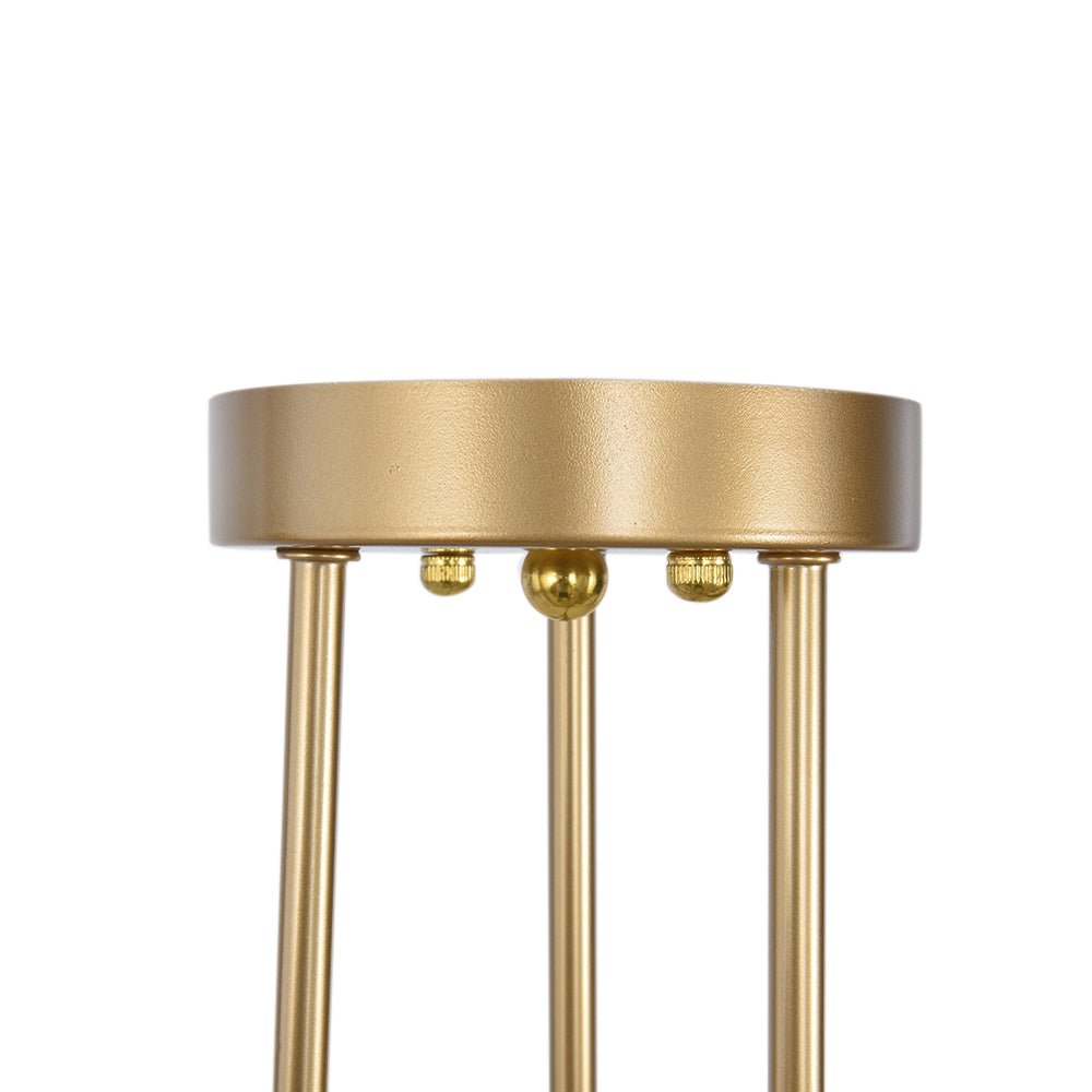 Pendantlightie-Modern Mid-Century 6-Light Sputnik Semi Flush Mount-Semi Flush Mount-Gold-