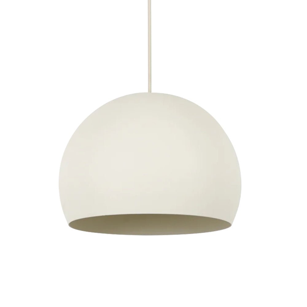 Pendantlightie-Modern Minimalist 1-Light Texture Chalk Round Pendant Light-Pendants-White-