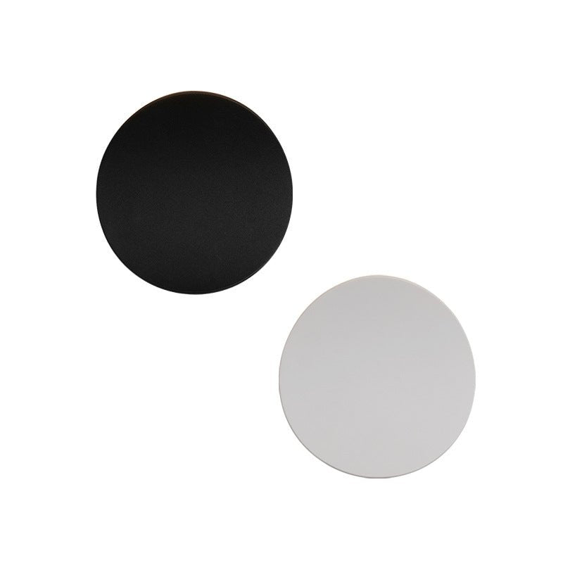 Pendantlightie-Modern Minimalist Curved Round Led Wall Sconce-Wall Light-White-