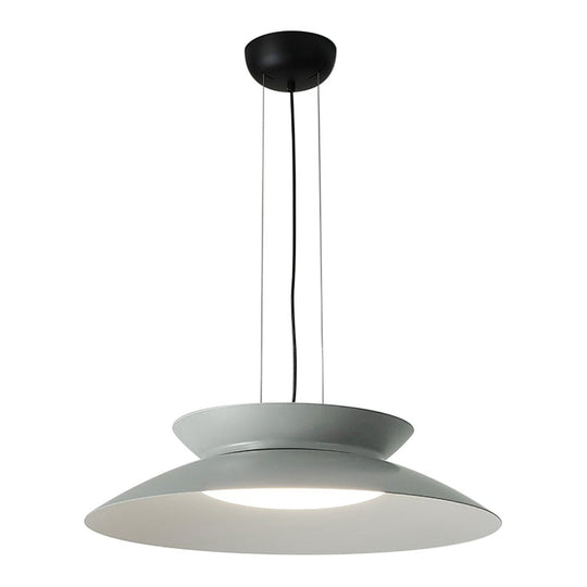 Pendantlightie-Nordic 1-Light Cone Led Saucer Pendant Light-Pendants-Cool White Light-Gray