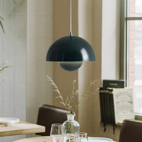 Pendantlightie-Nordic 1-Light Danish Design Flower Mushroom Pendant Light For Kitchen-Pendants-Green-