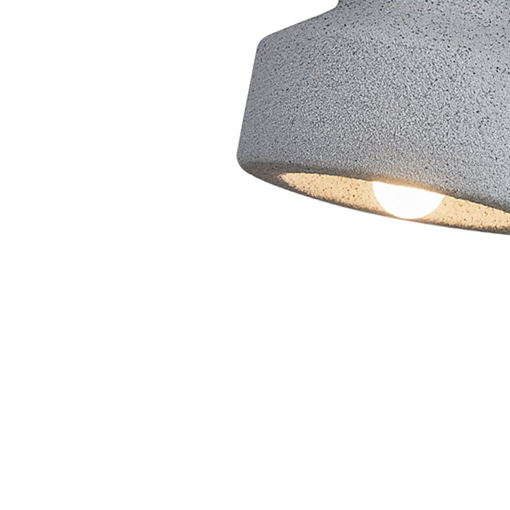 Pendantlightie-Nordic 1-Light Geometric Drum Wabi Sabi Pendant Light-Pendants-Light Gray-