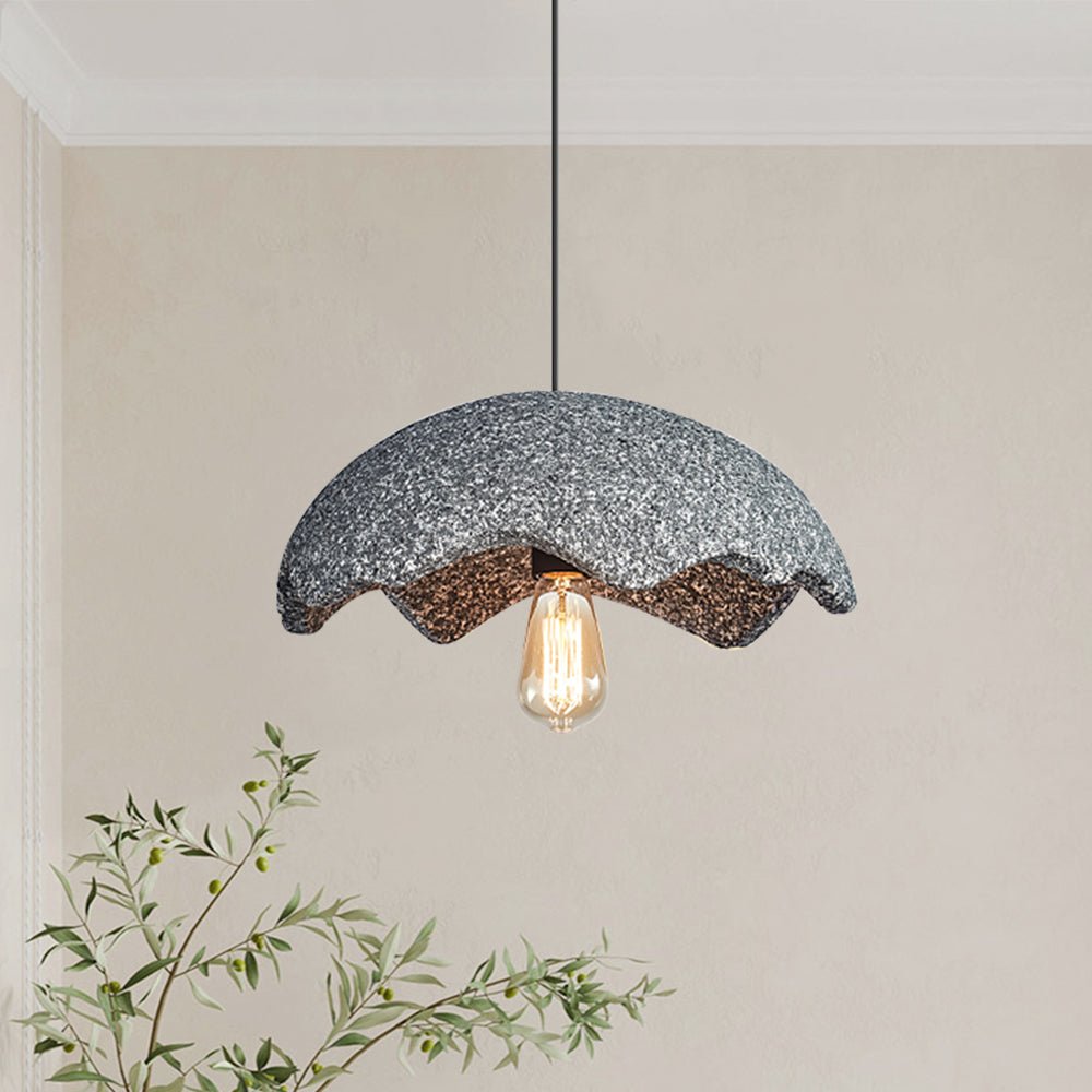Pendantlightie-Nordic 1-Light Irregular Shape Wabi Sabi Pendant-Pendants-Gray-