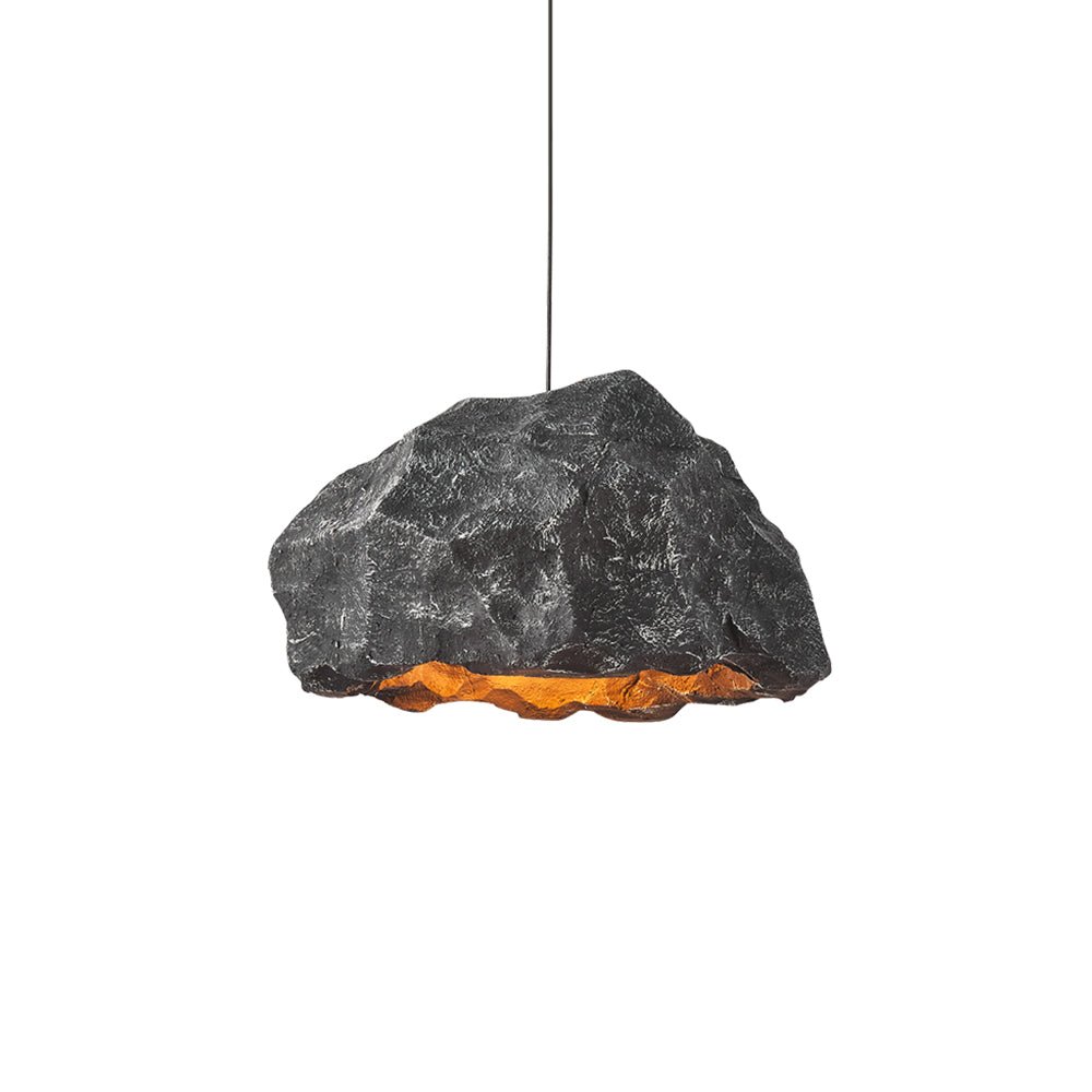 Pendantlightie-Nordic 1-Light Rock Shape Pendant Light-Pendants-White-