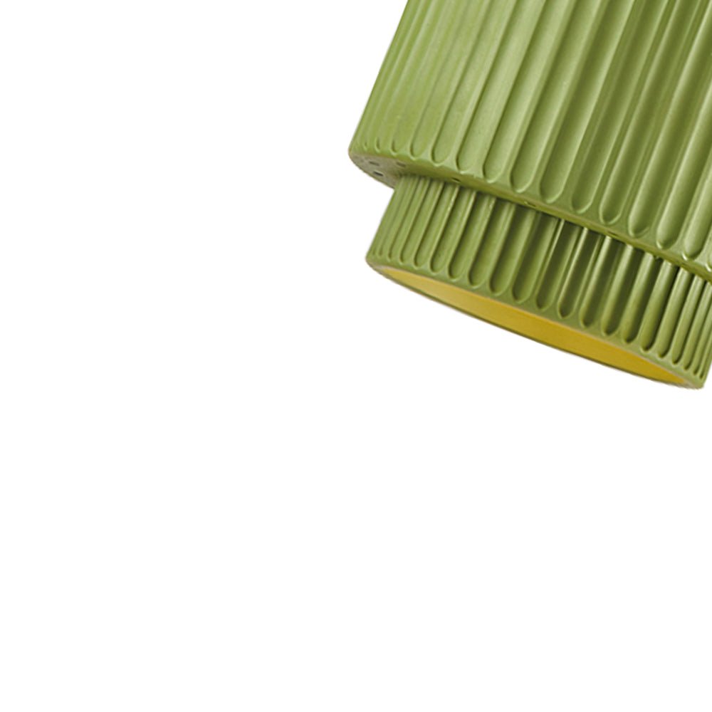 Pendantlightie-Nordic Cream Style 1-Light Drum Layer Pendant Light-Pendants-Green-