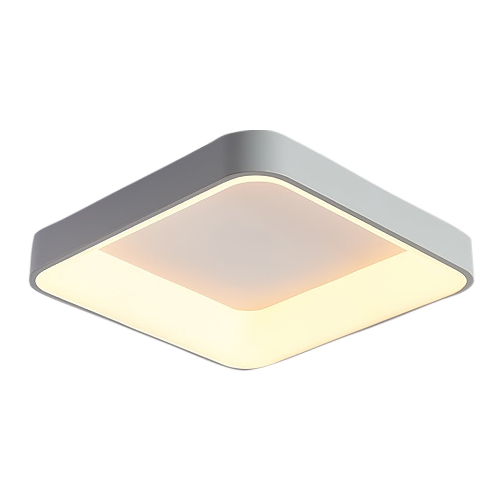 Pendantlightie-Nordic Flat Square Led Ceiling Light-Flush Mount-Warm White Light-