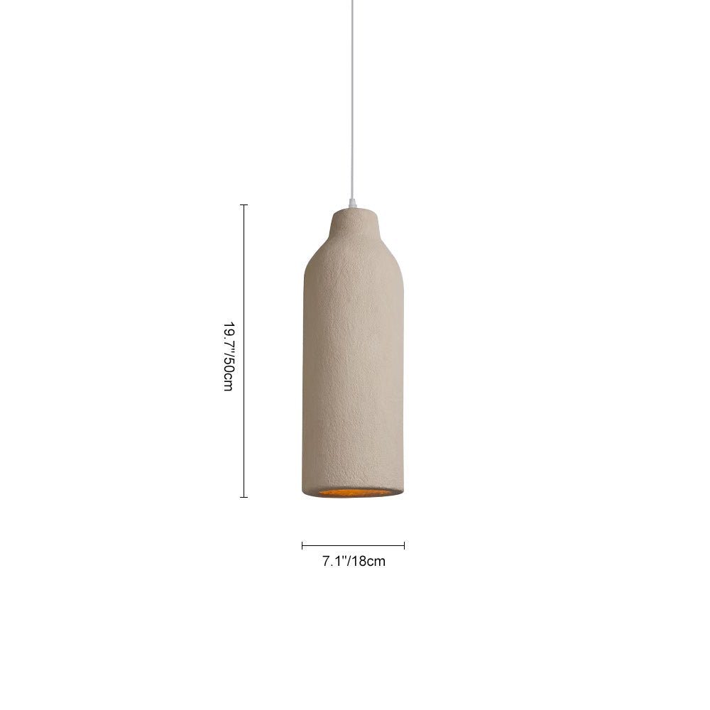 Pendantlightie-Nordic Geometric Column Vase Shaped Pendant Light For Dining Room-Pendants-S-