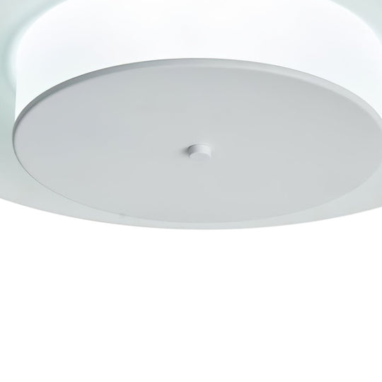 Pendantlightie-Nordic Geometric Saucer UFO-Like Led Ceiling Light-Flush Mount-Cool White Light-Gold