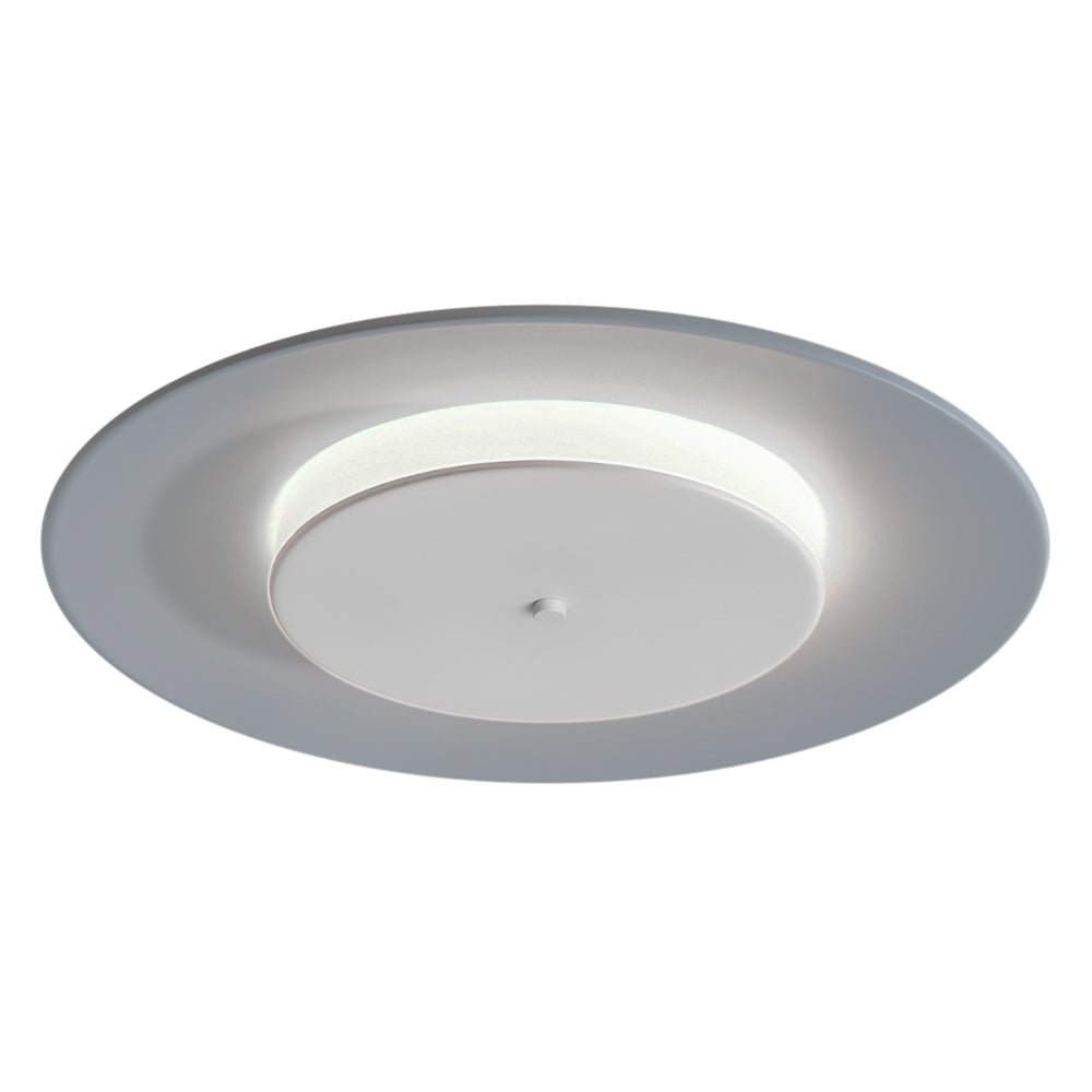 Pendantlightie-Nordic Geometric Saucer UFO-Like Led Ceiling Light-Flush Mount-Cool White Light-Gray