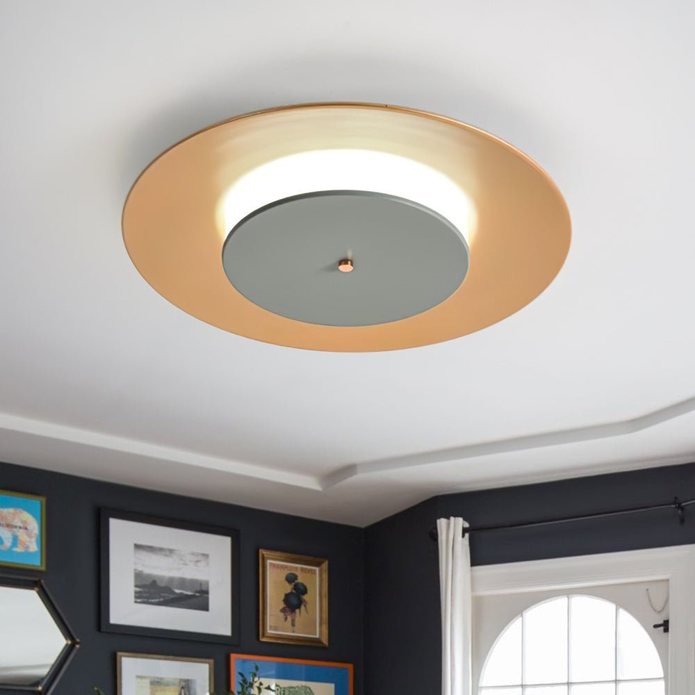 Geometric flush deals ceiling light