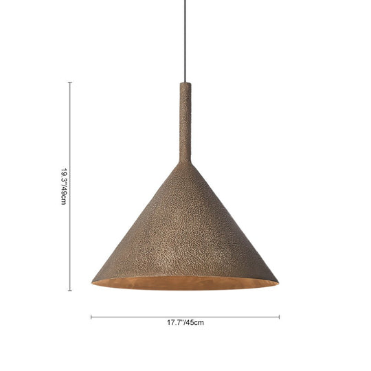 Pendantlightie-Retro 1-Light Metal Cone Pendant Light For Dining Table-Pendants--