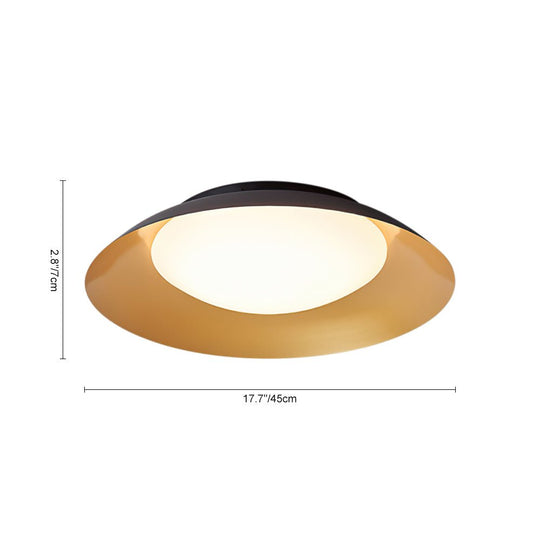 Pendantlightie-Simple Bowl Led Flush Mount Ceiling Light With Acrylic Diffuser-Flush Mount-Cool White Light-