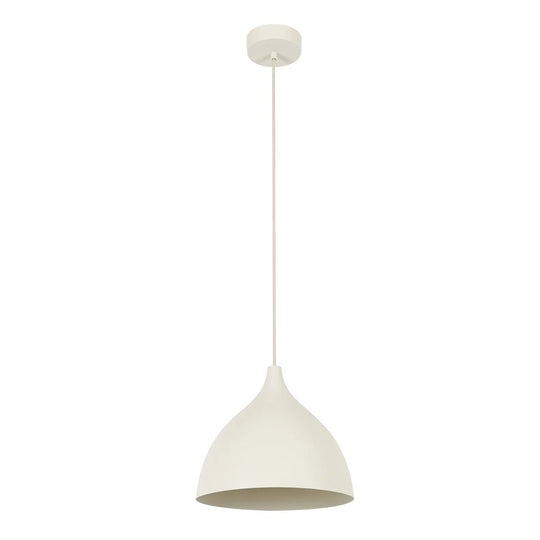 Pendantlightie-Stylish 1-Light Dropped Dome Pendant Light-Pendants-White-
