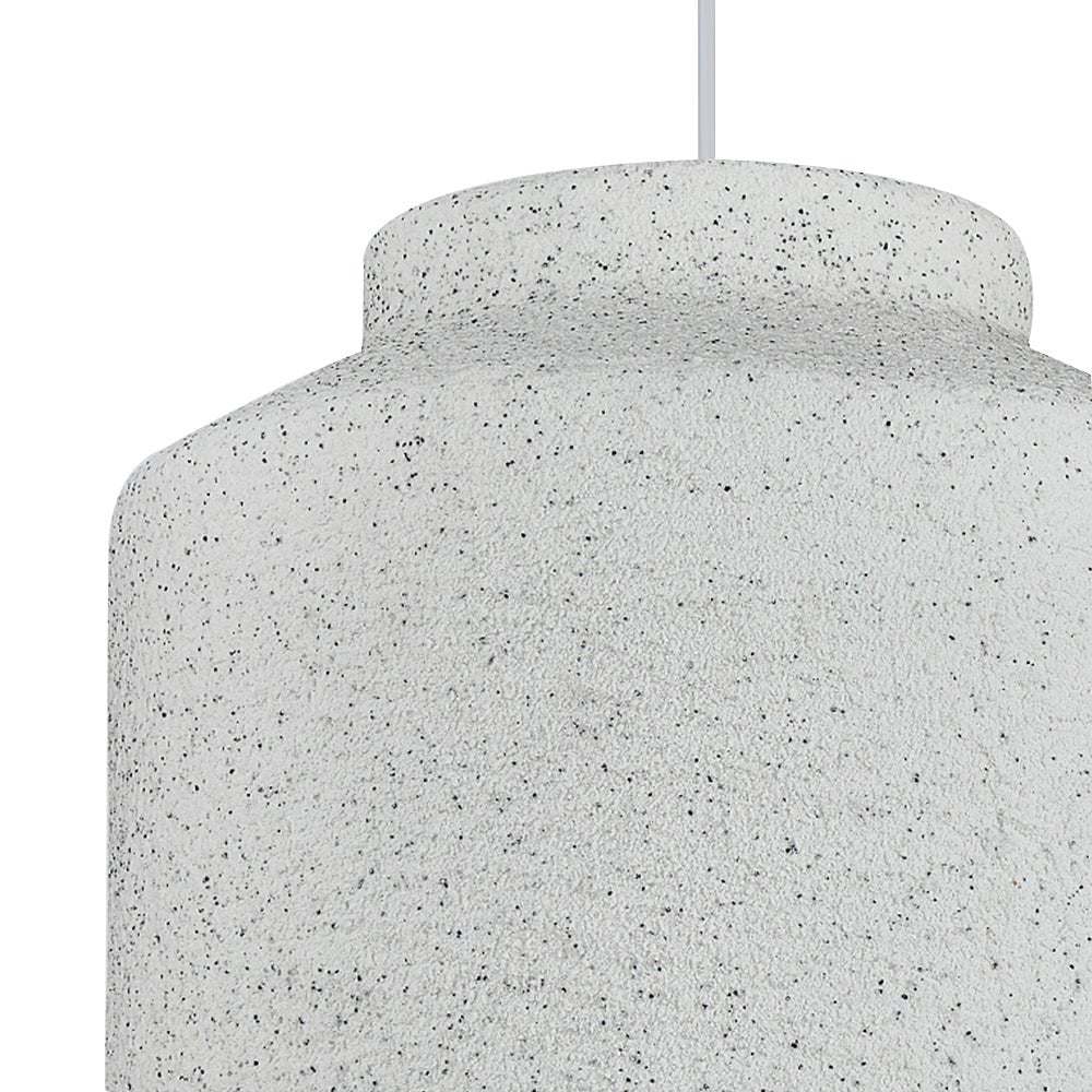 Pendantlightie-Wabi Sabi 1-Light Bell Shaped Cylinder Pendant Light For Bedroom-Pendants-Light Gray-