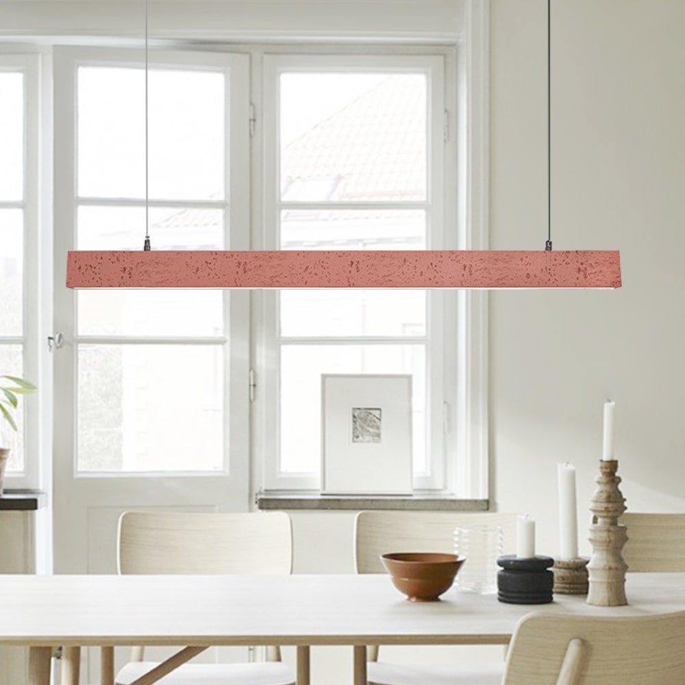 Pendantlightie-Wabi Sabi Linear Resin Long Led Pendant Light-Pendants-Red-35.4 in (90 cm)